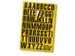 aimant élément standard,lettres A-Z,DIN A4,H 43mm,film magnétique