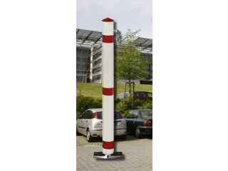 Automatische Paal Aluminium H 900 mm Ø75mm Cilinderslot M. 3 Sleutels - 2