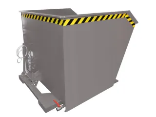 Kiepbak voor spaanders,HxLxB 1090x1640x1680mm,2m³,draagverm. 1500kg - 1