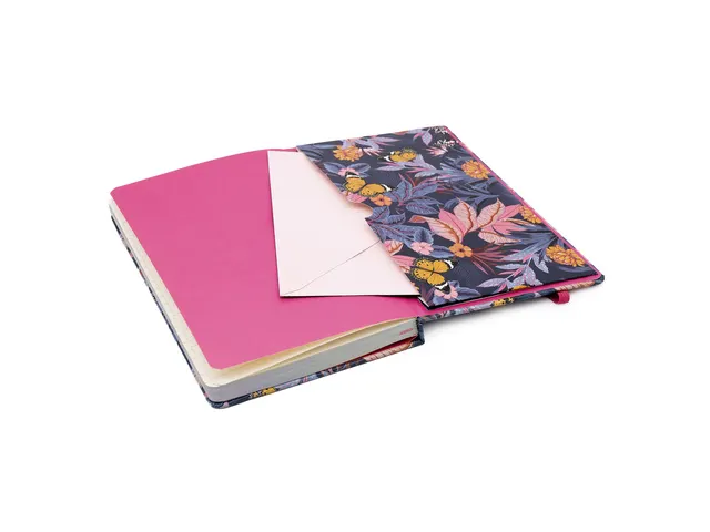 Carnet de notes Pukka Pad Bloom SC 13x21cm ligné bleu