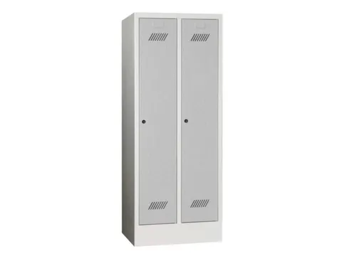 lockerkast v. kinderen,HxBxD 1600x630x500mm,2vak,RAL7035,front RAL7035