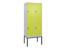 dubbeldekse locker,HxBxD 2120x800x500mm,2x2vak.,vak B 400mm