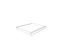 inlegbodem,v. scheidingswand,BxD 430x390mm,ingelegd,decor wit