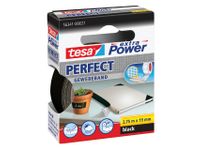 Plakband Tesa textiel 19mmx2.75m zwart