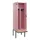 PBM-locker met bank,HxBxD 2120x600x815mm,2vak,vak B 300mm,draaigrendel
