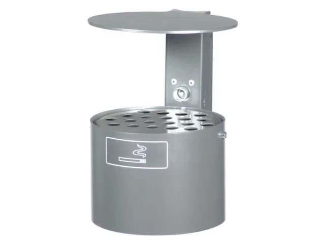 Asbak 4 liter HxØ 250x200mm Wandmontage Rond Overkapping Antraciet