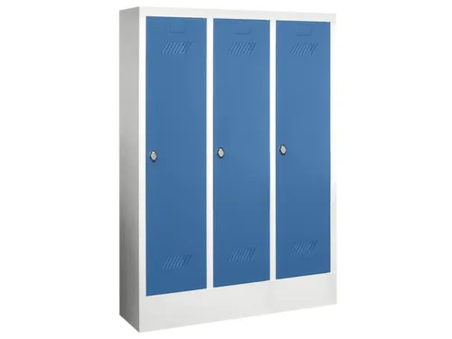 lockerkast v. kinderen,HxBxD 1300x780x300mm,3vak,RAL7035,front RAL5012