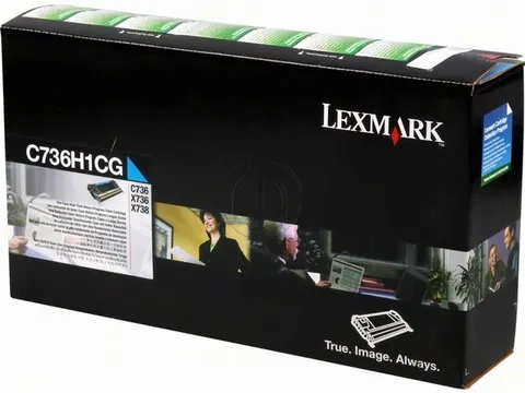 Tonercartridge Lexmark C 736 h 1 cg Retourprogramma Cyaan