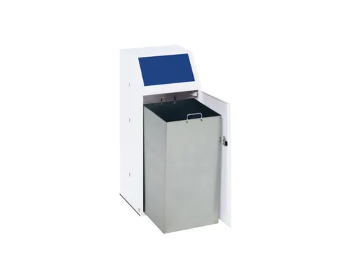 Afvalverzamelaar 69 liter binnenbak sticker papier deur voor Blauw