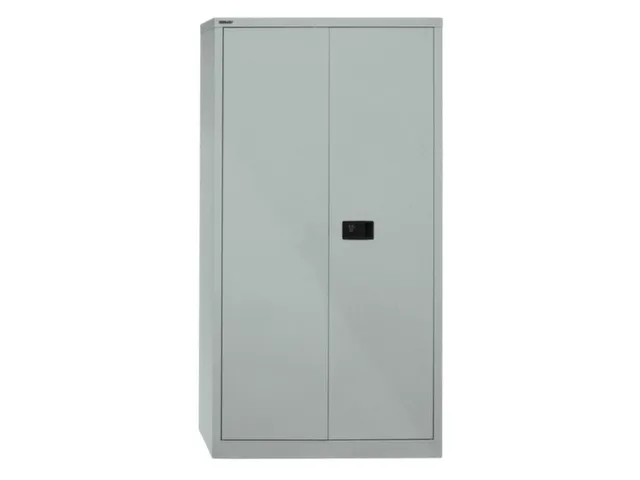 Armoire portes battantes 1806x914x400mm 3 tablettes acier argent