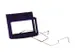 Multivision opklapbare glashouder met veer 51x108mm zwart, 444461613