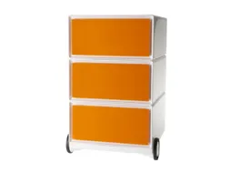 mobiel ladeblok,HxBxD 642x390x436mm,3lade(n),romp wit,front oranje