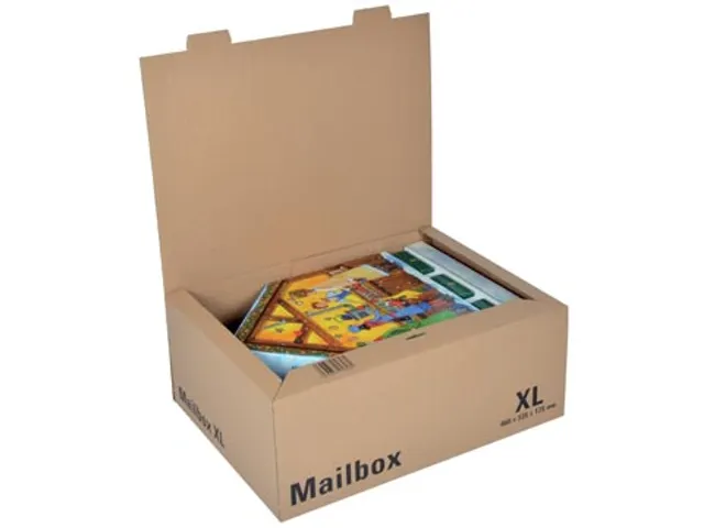 Colompac Verzenddoos Mailbox XL 460x335x175mm Bruin