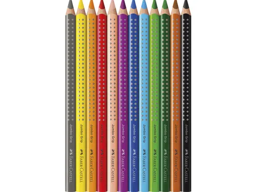 Kleurpotlood Faber Castell Jumbo Grip Etui à 12 Stuks