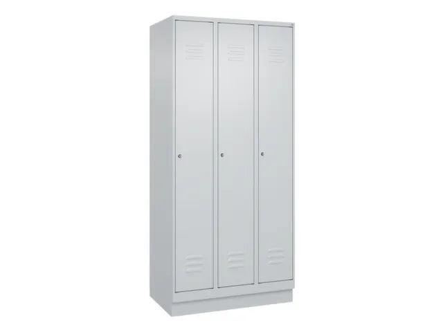 locker,HxBxD 1950x900x500mm,3vak,vak B 300mm,cil.-slot,sokkel