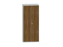Kantoorkast 1920x800x430mm Decor Romp Lichtgrijs Decor Front Noten