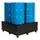 Opvangbak Hdpe Bxdxh 1270x1270x310mm V. 4x220l M. Poten Pe Plaat