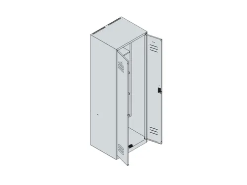 schoonmaakkast,HxBxD 1850x600x500mm,links 4vakken