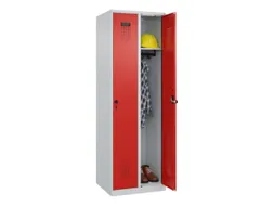 locker,HxBxD 1850x600x500mm,2vak,vak B 300mm,draaigrendel