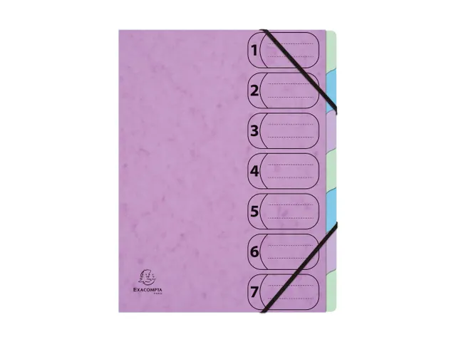 Sorteermap Harmonika 7 Indel A4 AQUAREL