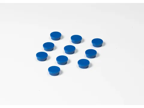 Memomagneten Smit Visual Rond 20mm Blauw 10 stuks