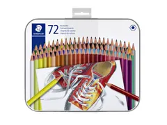 Kleurpotlood Staedtler 175 6-kantig assorti blik à 72 stuks