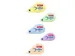 Correctietape Tipp-Ex mini pocket mouse 5mm assorti pastel