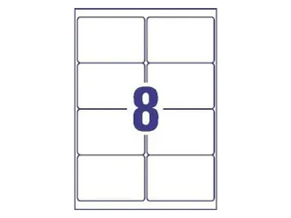 laseretiket Avery 99,1x67,7mm transparant 25 vel 8 etiketten per vel - 3