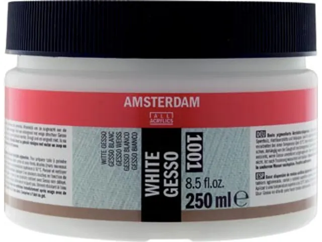 Witte Gesso, Fles Van 250 Ml
