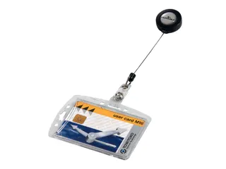 Afrolmechanisme Durable 8012 54x85mm met gesloten pashouder - 1