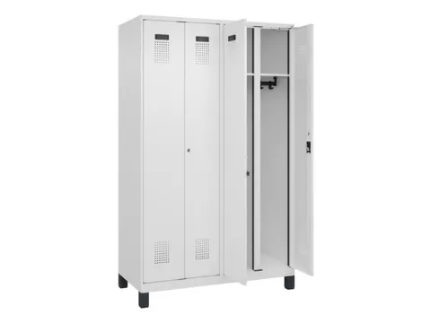 locker voor scheiding van kleding,HxBxD 1950x1200x500mm,4vak