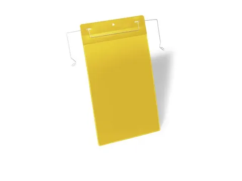 Hoes met ophangbeugel A4 staand Geel