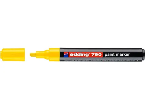 Paintmarker edding 790 op alcoholbasis 2-3mm geel