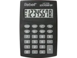 Calculator Rebell-HC208-BX zwart pocket