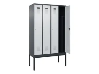 locker voor scheiding van kleding,HxBxD 2120x1200x500mm,4vak - 1