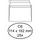 Envelop Quantore Bank C6 114x162mm 80gr Wit zelfklevend