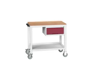 werkbank,verrijdbaar,HxBxD 930x1000x600mm,multiplexblad - 1