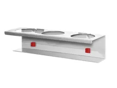 Support Bombes Aérosols P. Plaques Perforées D 70 mm L 300 mm Alum