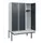 locker met bank,HxBxD 1950x1200x815mm,3vak,vak B 400mm,cilinderslot