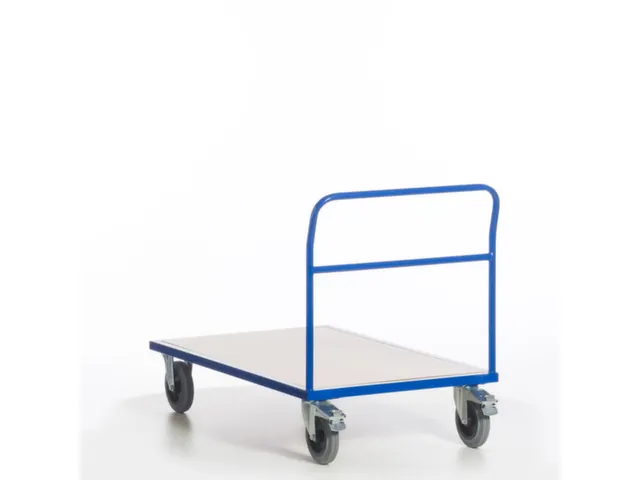 chariot avec barre de poussée force 500kg plateau Lxl 1200x800mm