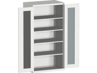 systeemkast,HxBxD 2000x1050x650mm,4xStalen bodem,5-punts sluitsysteem - 2