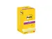 Memoblok Post-it 654 Super Sticky 76x76mm canary yellow 12 stuks