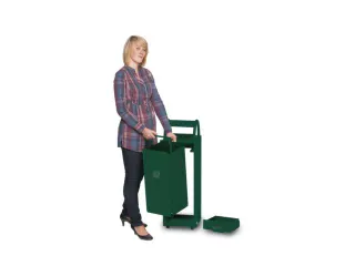 Combi-Asbak 5/35 liter Groen 960x300x250 Overkapping Verzinkt - 3