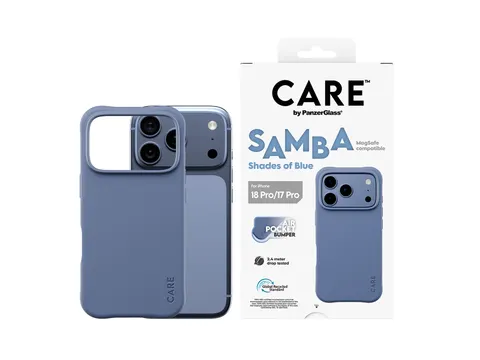 PanzerGlass CARE by Samba Case Shades of Blue w. MagSafe iPhone