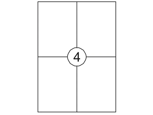 Etiket Premium 105x148mm A6 Wit XL Pack 1000 Vel