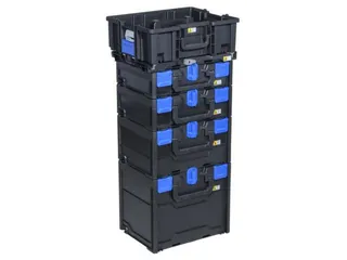 Assortimentskoffer,HxBxD 340x396x296mm,ABS,koffer zwart - 4
