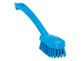 Afwasborstel Vikan universeel 260mm blauw Medium vezel - 1