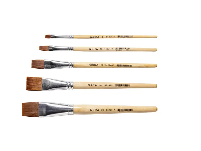 Kwast Qrea synthetisch set à 5 breedtes