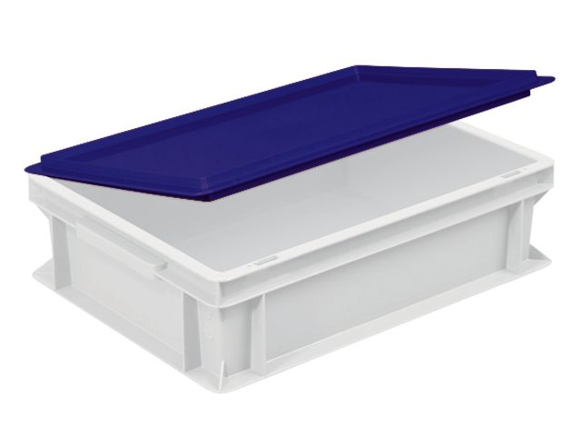 Scharnierdeksel Voor Euronorm Stapelkrat Lxb 400X300Mm Rood | StapelkrattenWinkel.nl