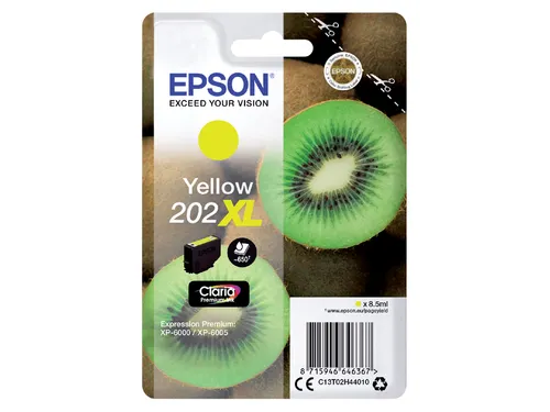 Inktcartridge Epson 202XL T02H44 geel HC C13T02H44010
